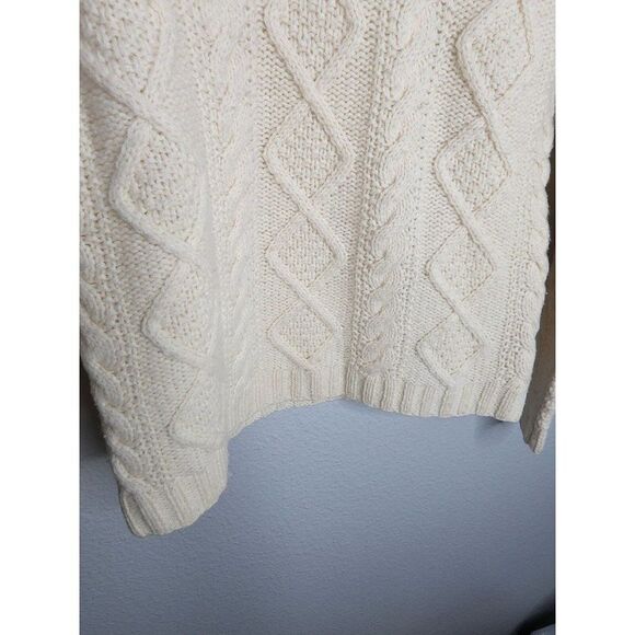 Banana Republic Sweater 100% Lambswool Pullover Long Sleeve Chunky Knit SZ S - Picture 4 of 5